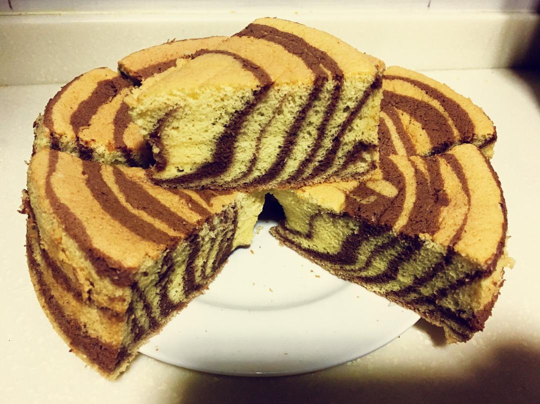 斑马纹戚风蛋糕