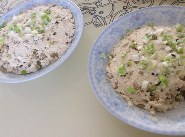 蒸豆腐饼