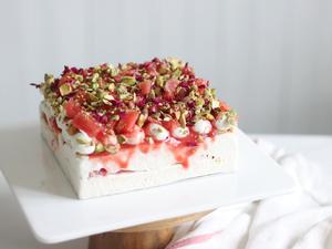 夏季专属|悉尼有名的草莓西瓜蛋糕（调整减糖版）的做法 步骤20