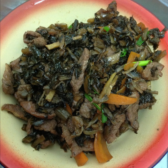 牛肉咸菜笋丝