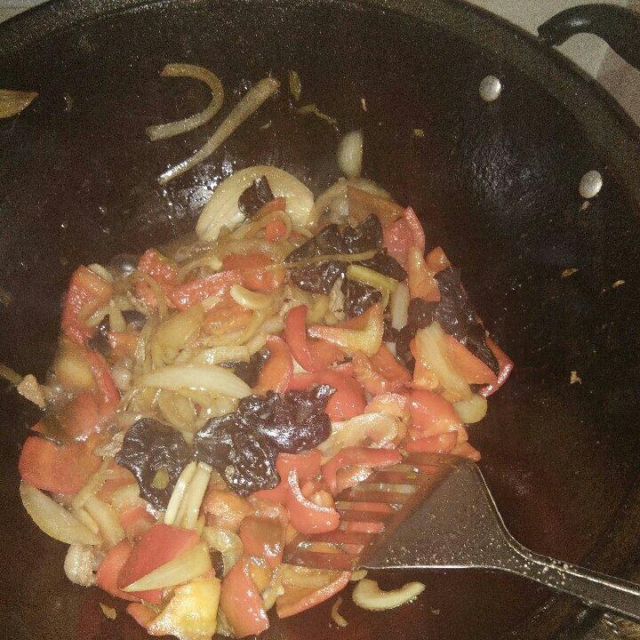 洋葱青椒炒肉丝