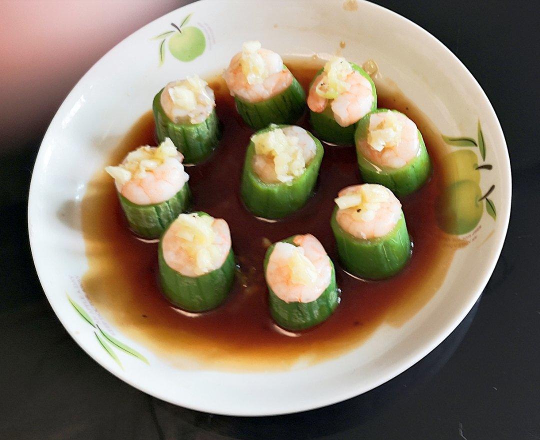 清热解火的丝瓜酿虾球
