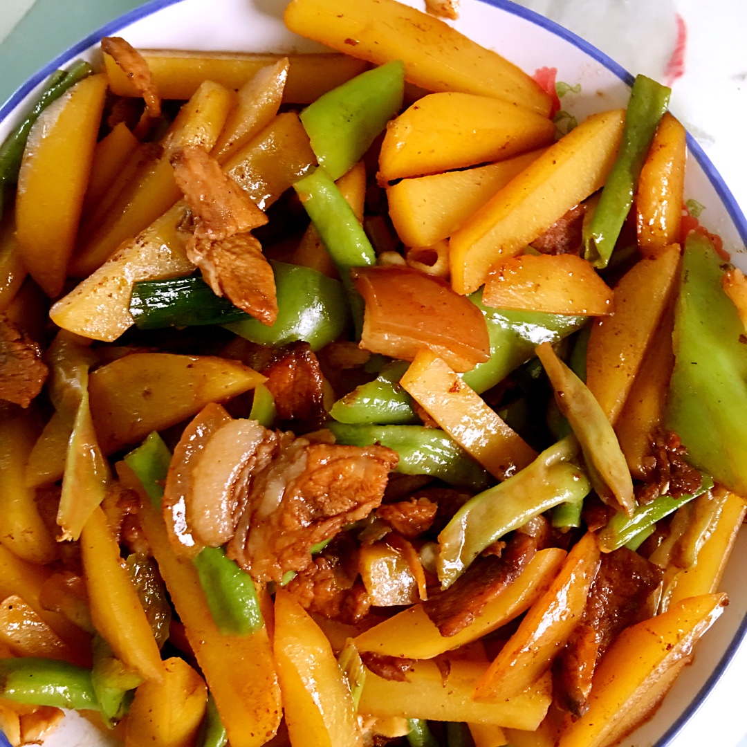 土豆烧豆角