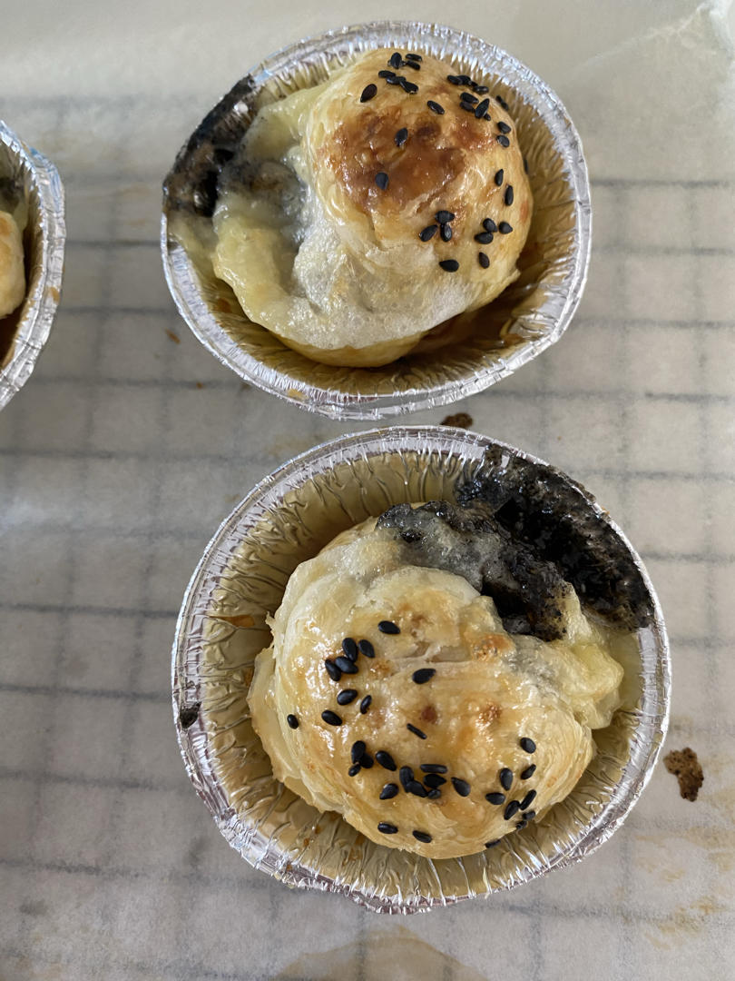 有空气炸锅就能做的小点心「酥皮汤圆」蛋挞皮与汤圆的完美结合👍👍👍