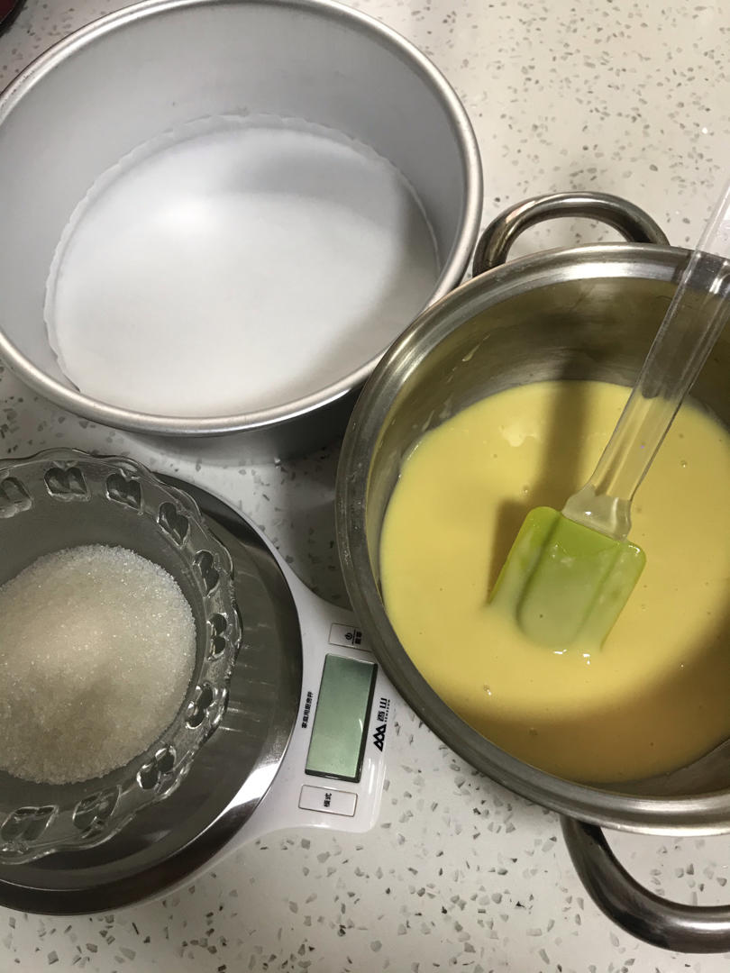 超好记八寸戚风蛋糕（后蛋法）