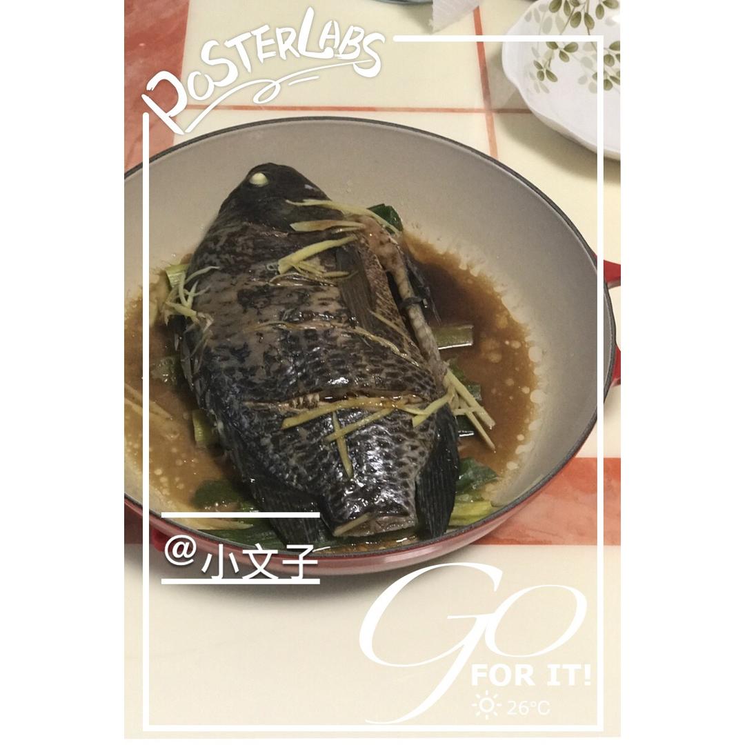 Le creuset酷彩-铸铁锅菜谱#无水蒸鲈鱼#