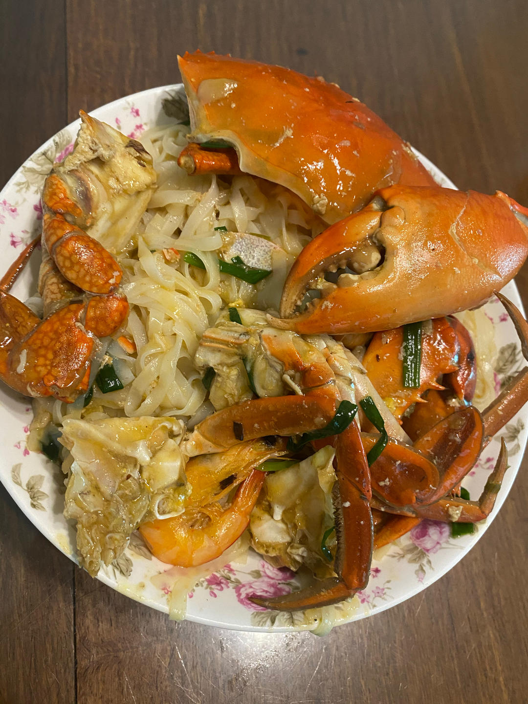 炒螃蟹腌粉早餐-开始愉悦的周末