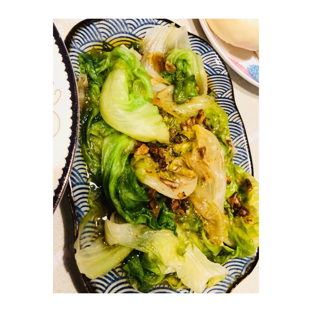 白灼生菜