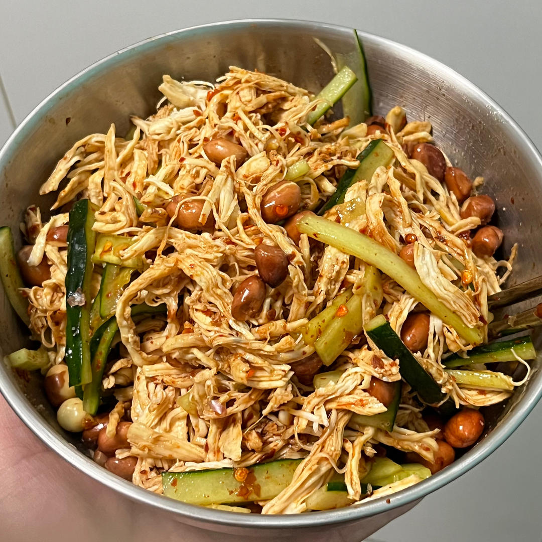 鸡胸肉这样做巨好吃❗️凉拌鸡丝😋低脂高蛋白