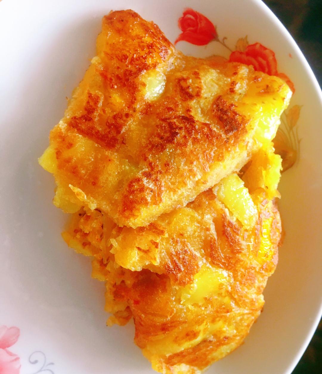 金黄水果馅烙饼