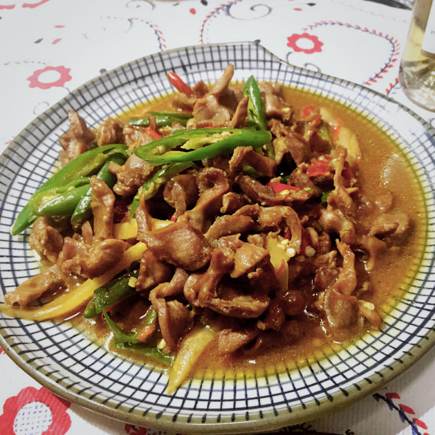 小米椒爆鸡胗