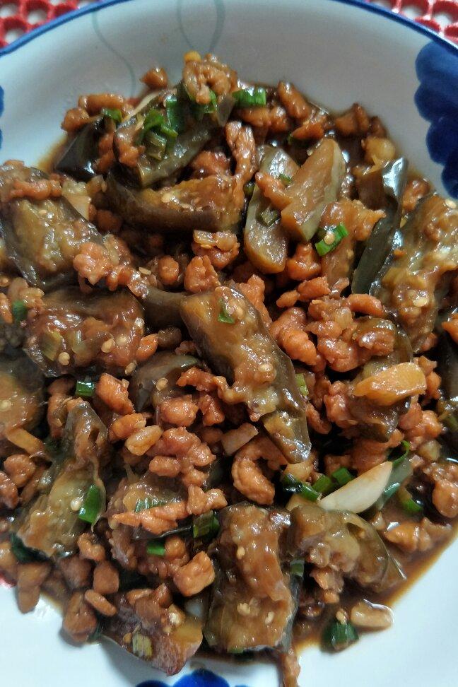 红烧肉末茄子