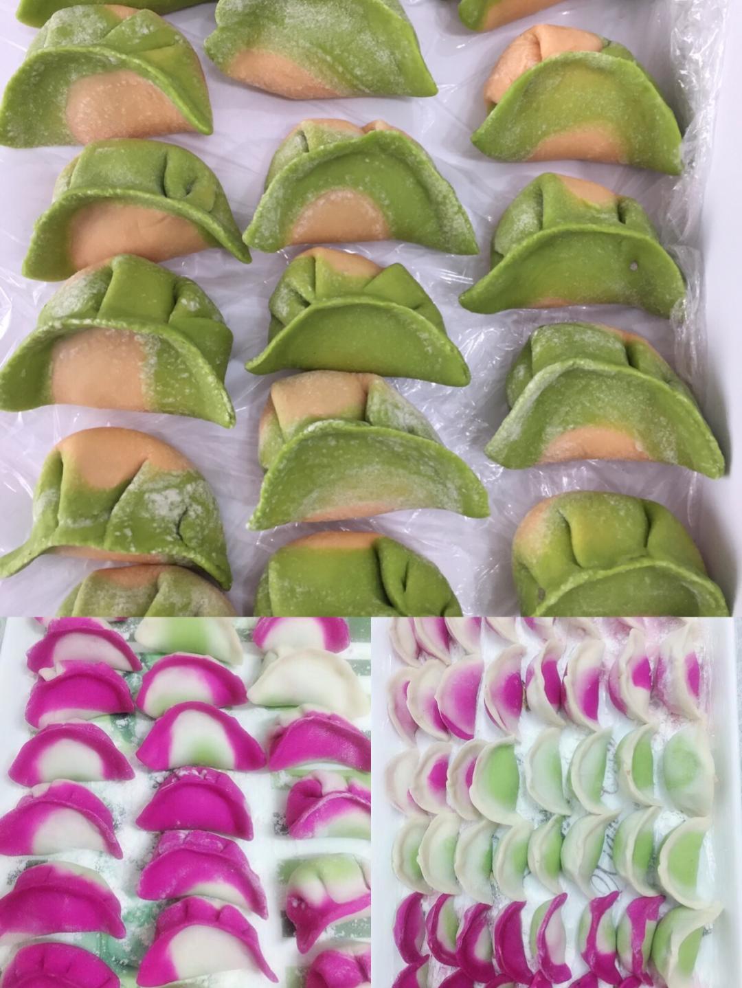 彩色饺子的做法