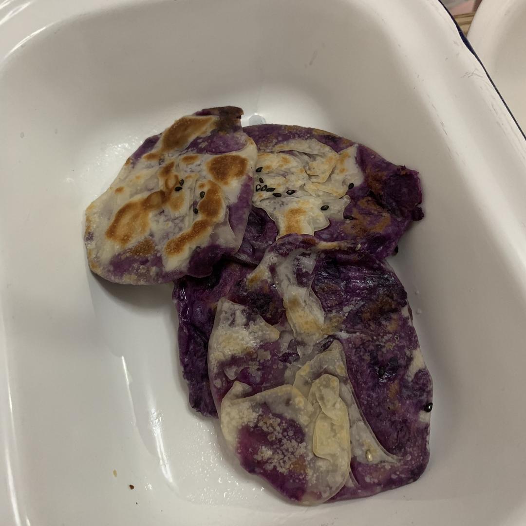 紫薯小薄饼-饺子皮版