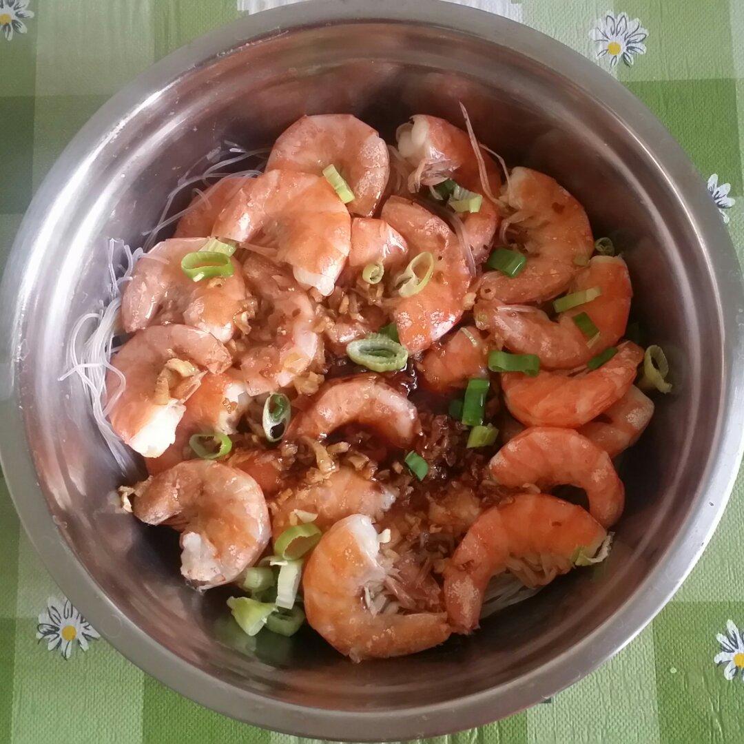 虾最美味的吃法必须是这个——蒜蓉蒸虾（多动图，孔瑶的食谱）