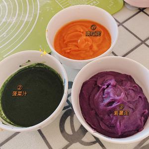 彩虹果蔬水饺的做法 步骤3