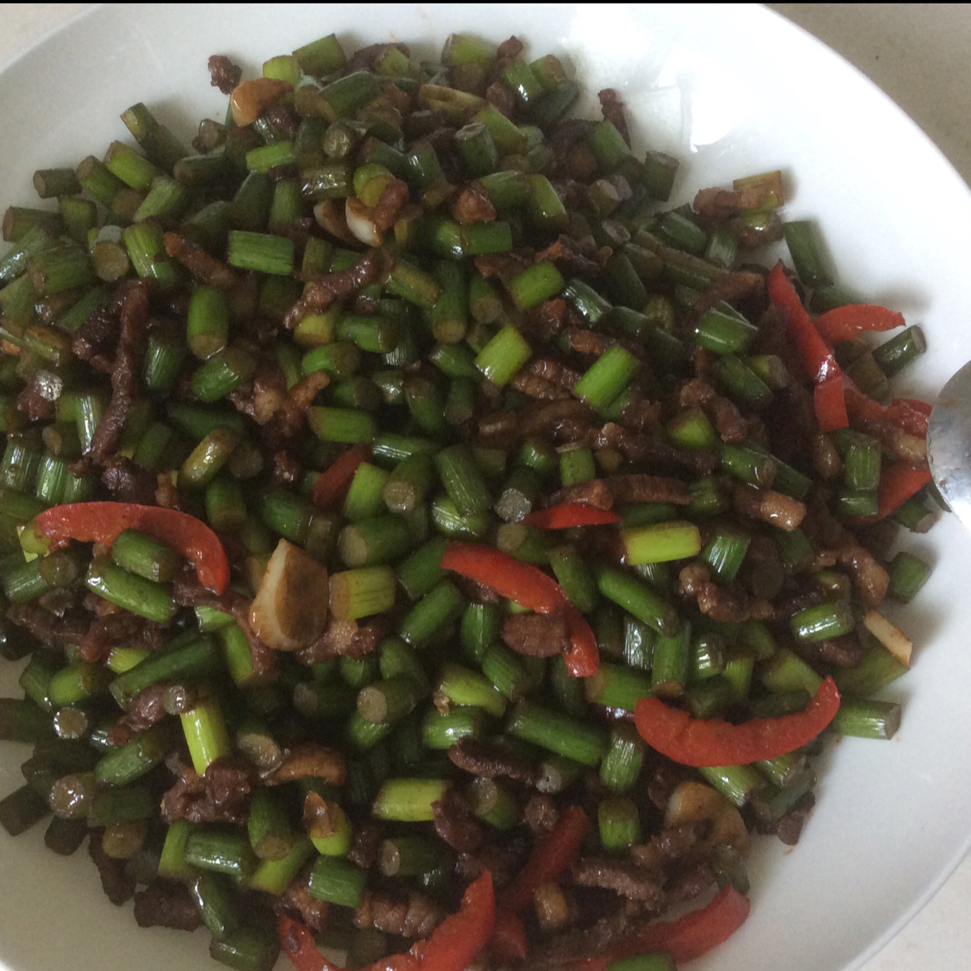 蒜薹炒肉丝