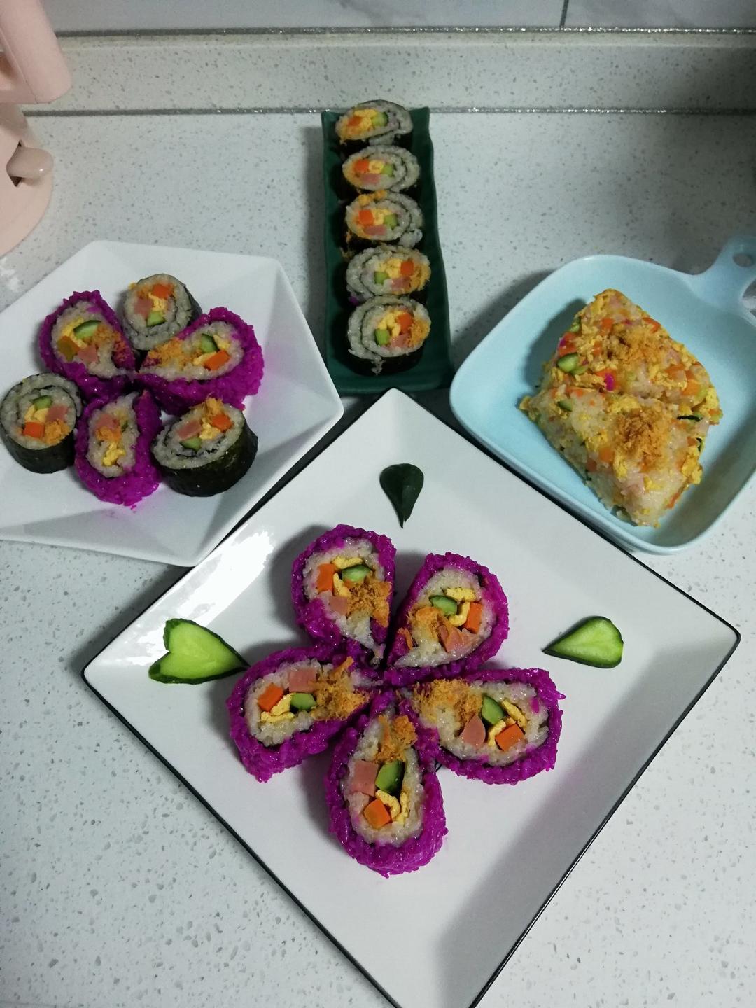 🍣家庭版寿司 | 无寿司醋、无寿司米版本👩🏻‍🍳