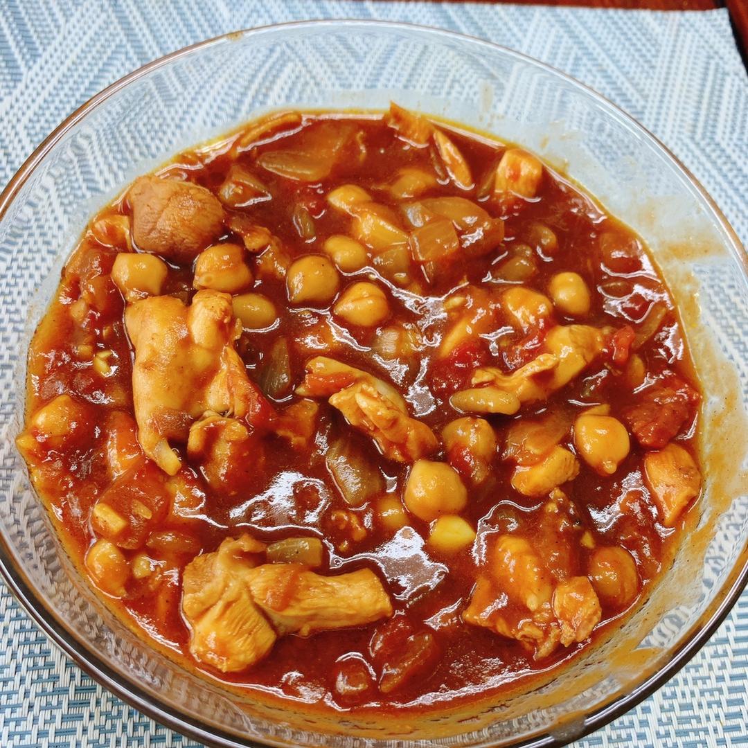 鸡肉鹰嘴豆咖喱