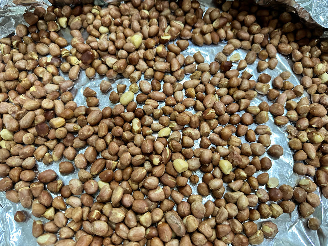 烤箱版油盐花生米