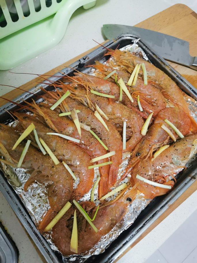 盐烤阿根廷红虾