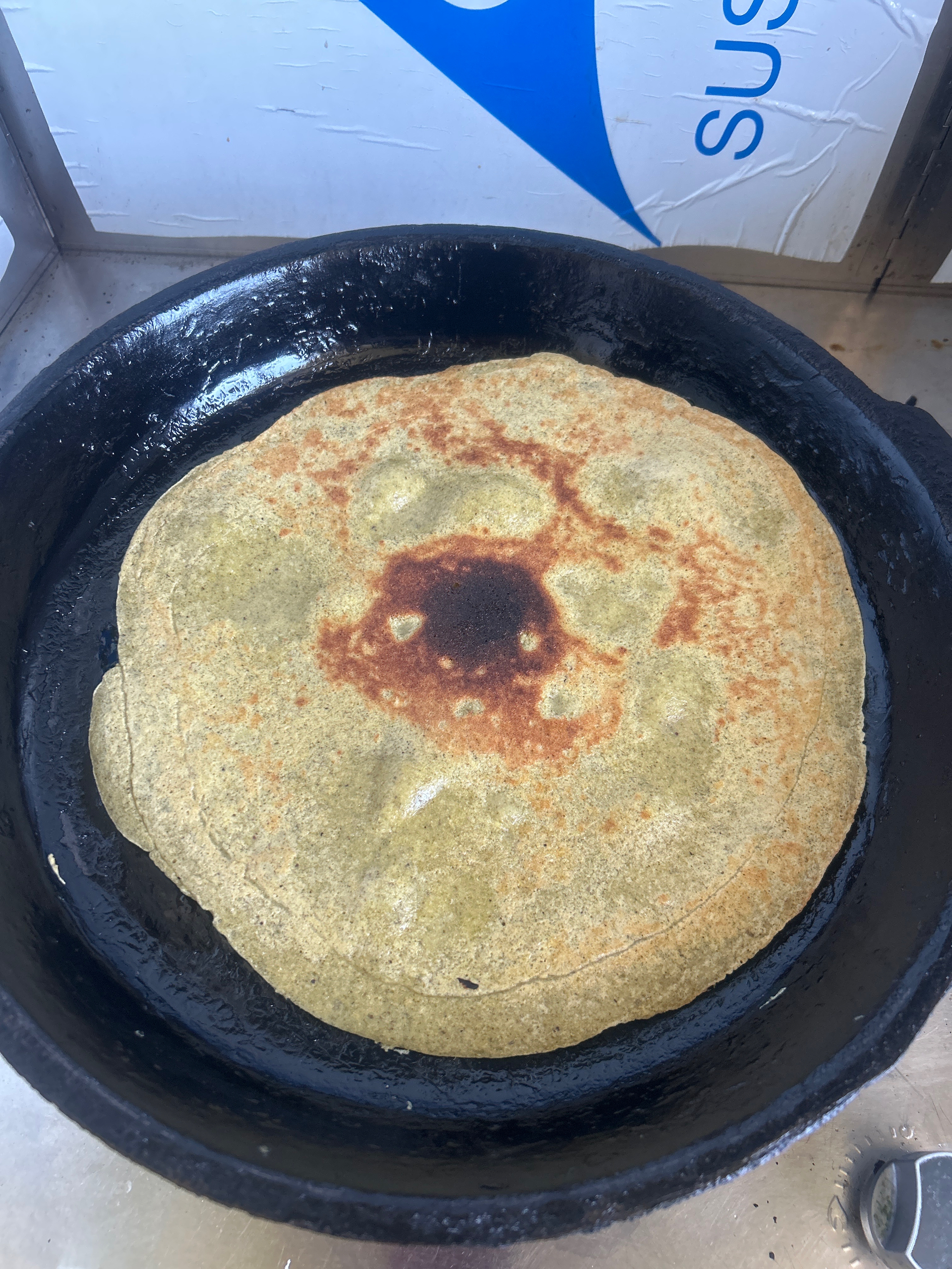 试验：绿豆煎饼的做法