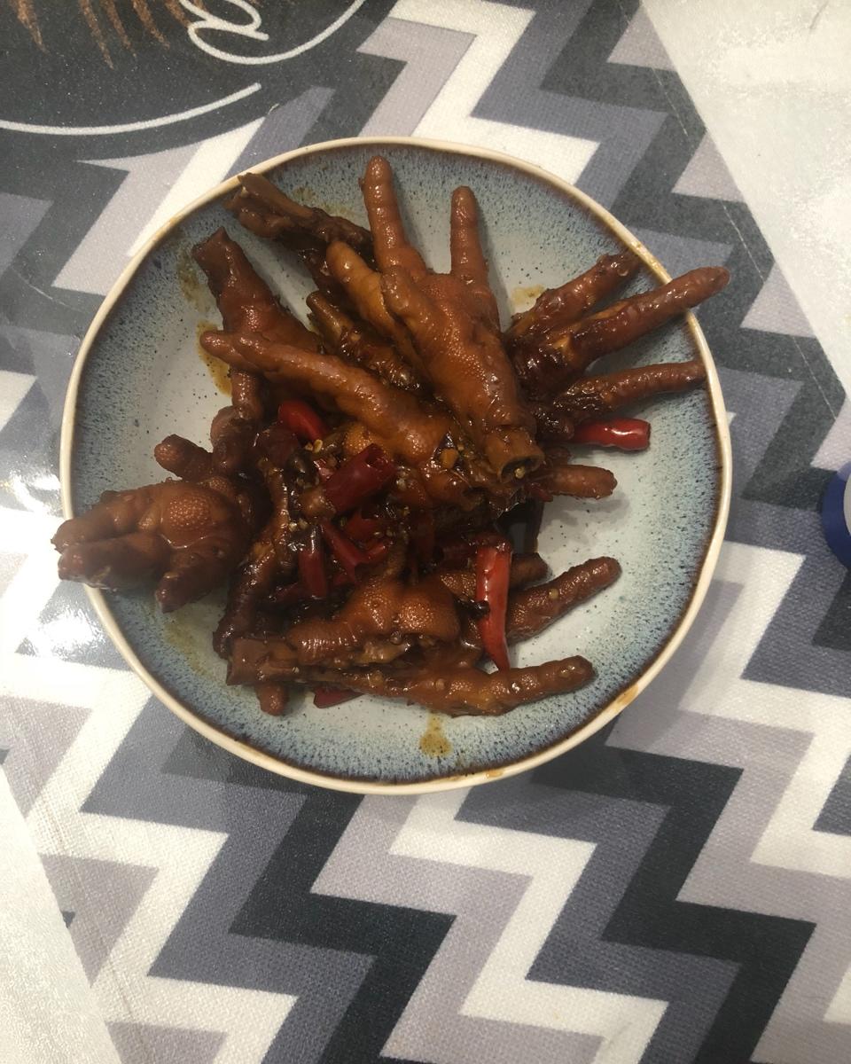 香辣烧鸡爪