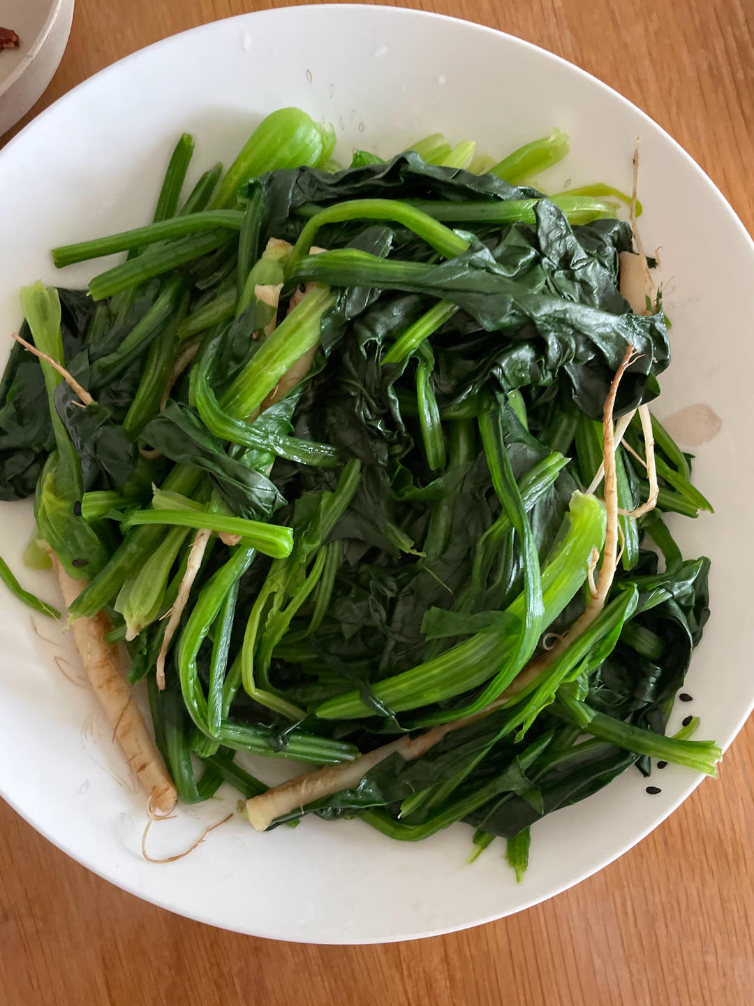 健康减脂-3分钟教你拌好吃的水煮菠菜