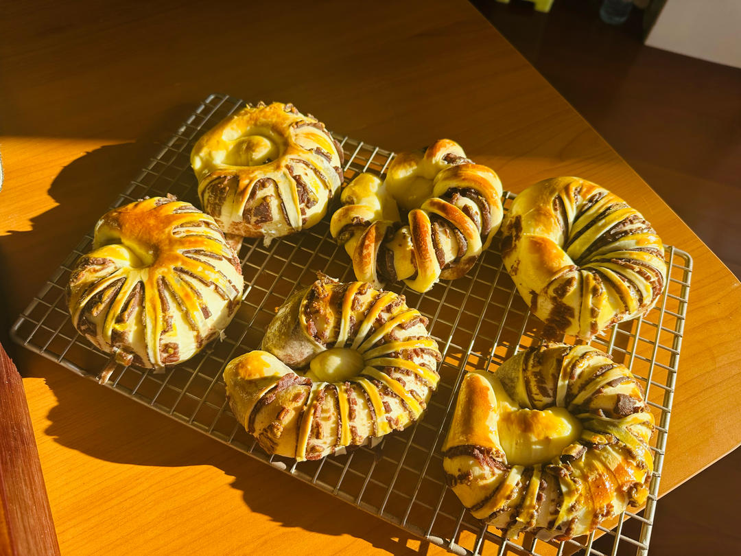 烤箱版豆沙面包