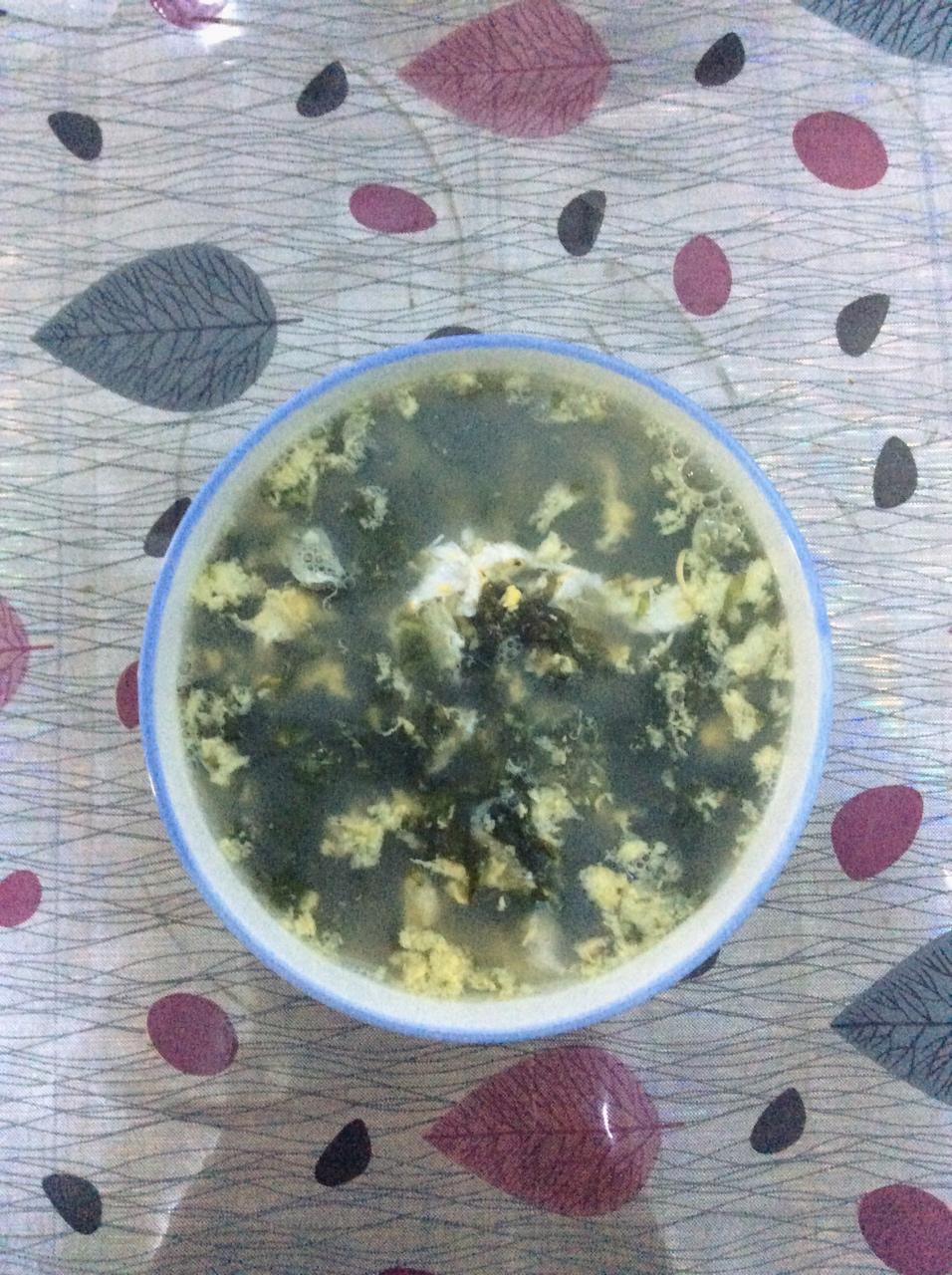 紫菜虾皮蛋花汤