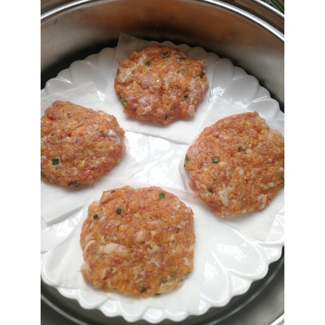 鲜嫩多汁蒸蔬菜肉饼（多用途）