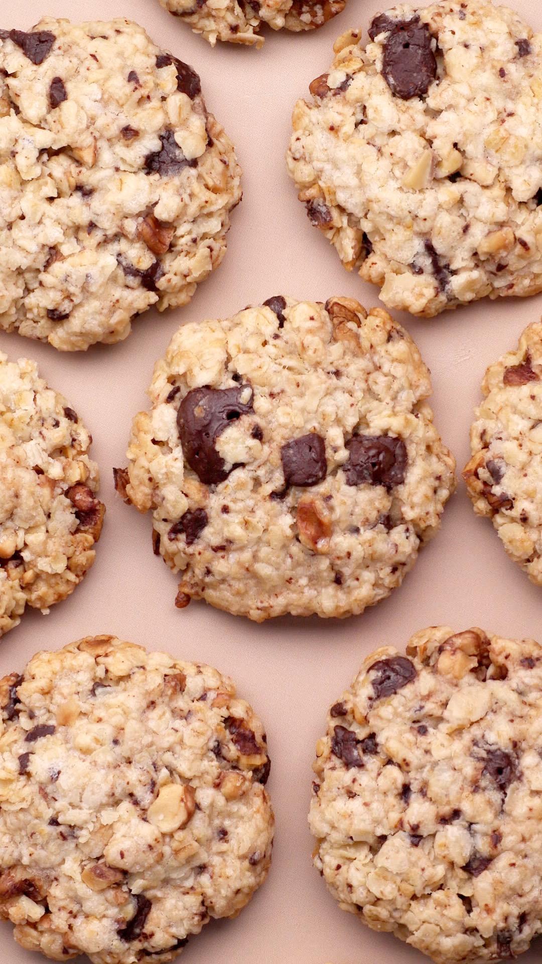 黑巧核桃燕麦饼的做法