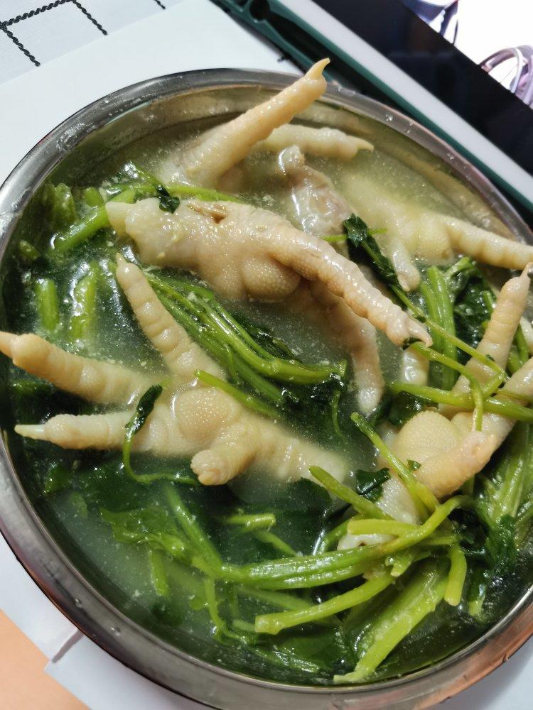 西洋菜鸡脚汤