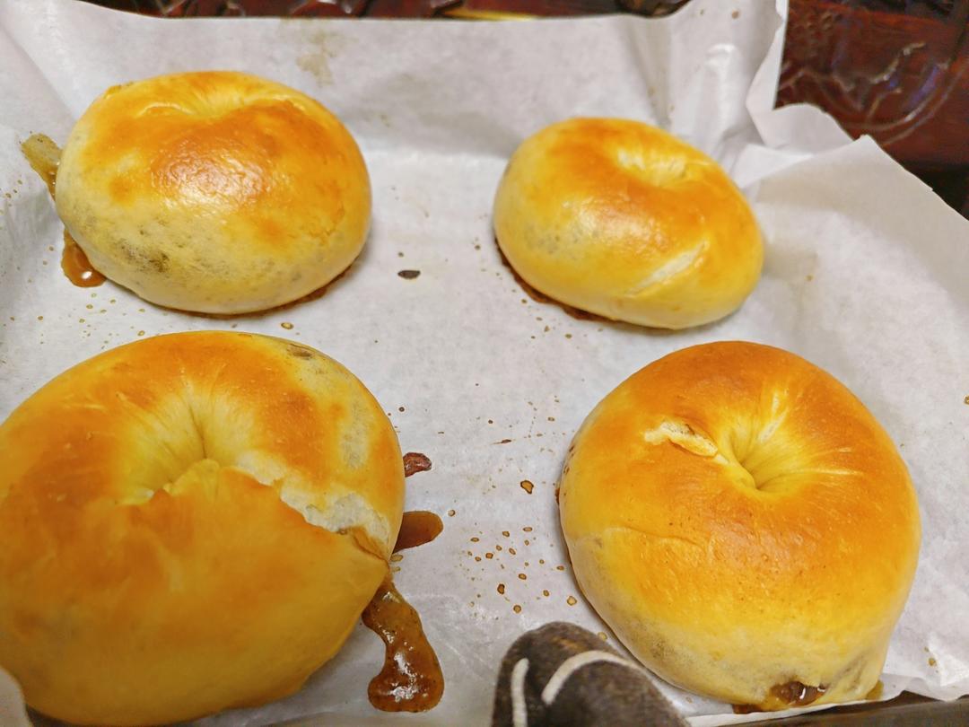 牛肉菌菇贝果🥯