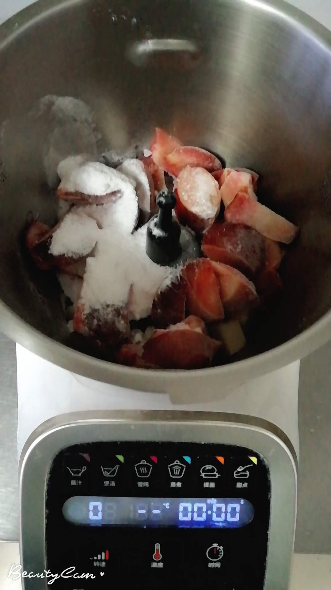 水蜜桃冰激凌【KRUPS厨房机器人版】的做法 步骤3