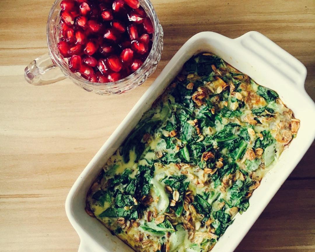 鸡蛋牛奶烘燕麦的做法