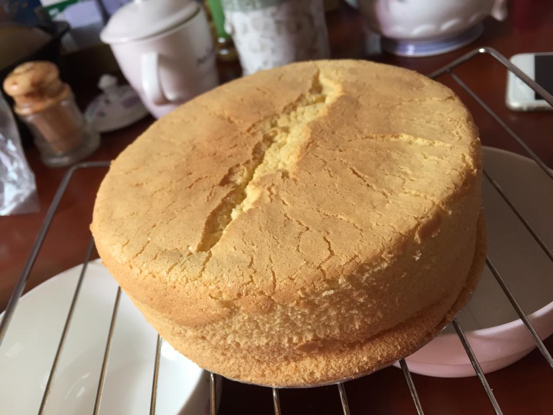 6寸原味戚风蛋糕