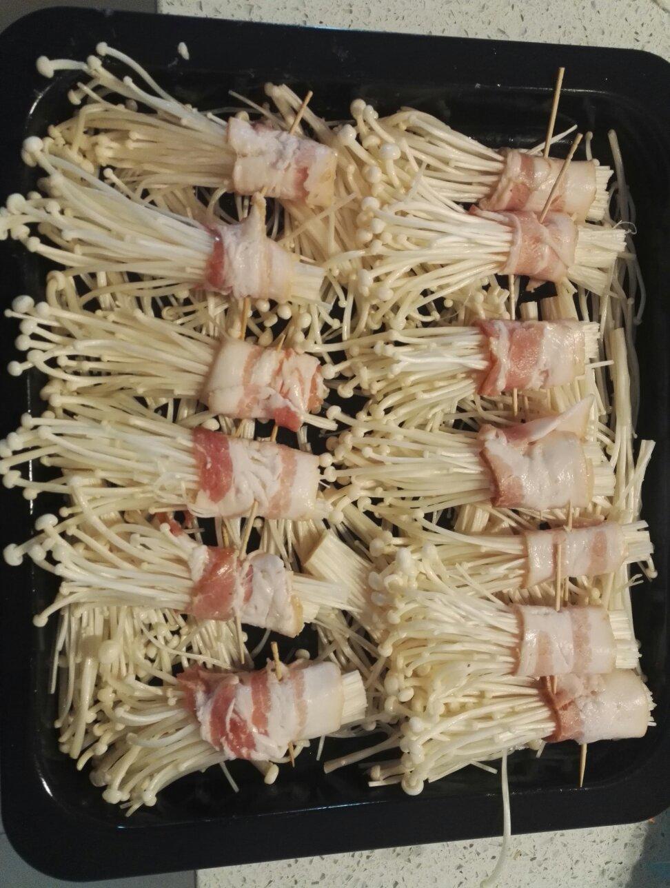 培根金针菇卷（烤箱）