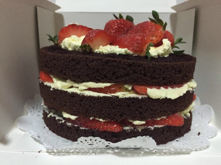 裸蛋糕之奶油巧克力戚风