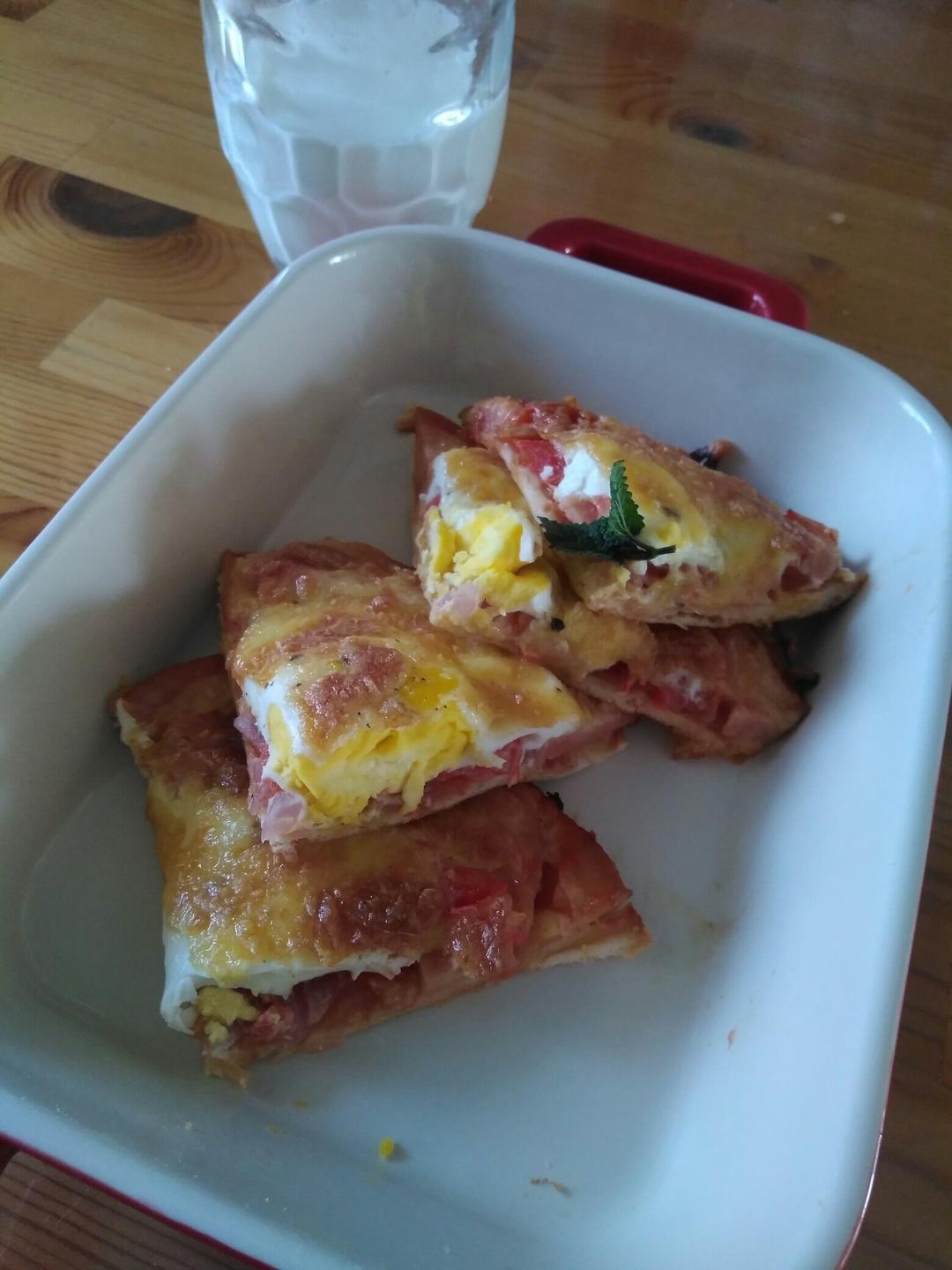 完美意式薄底披萨Margerita-松下煎烤箱