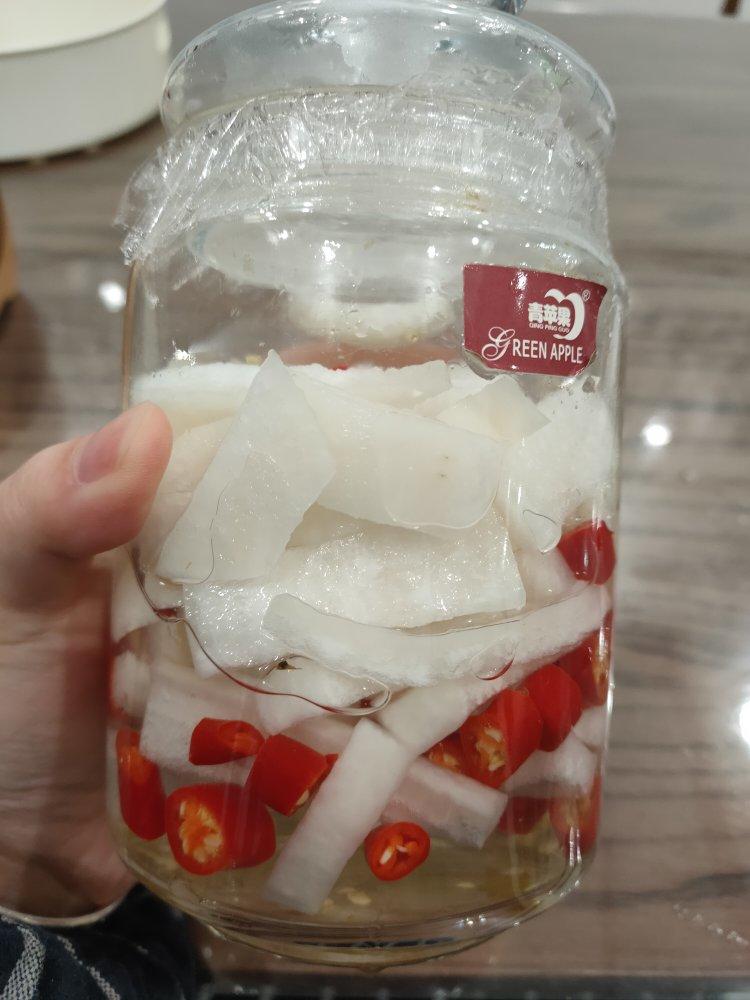 酸辣爽脆的泡萝卜条