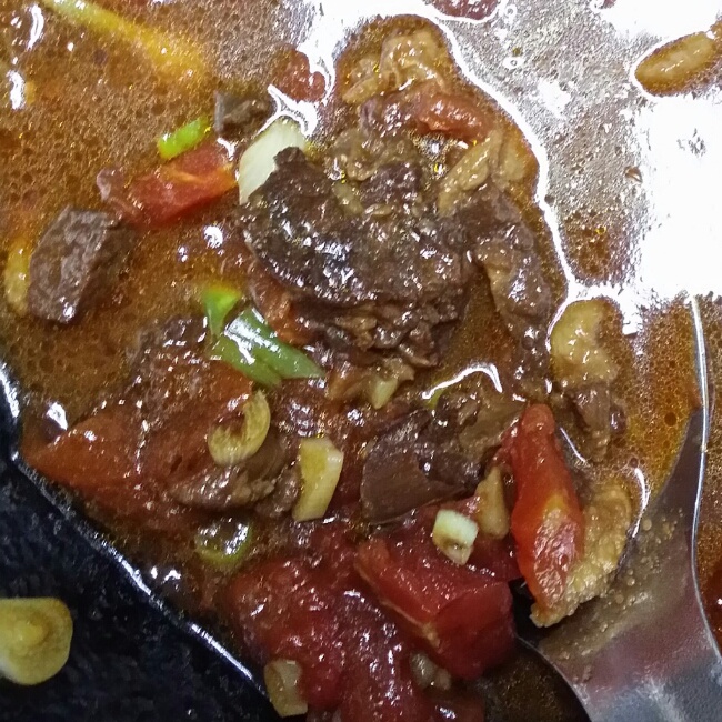 西红柿炖牛肉，酸酸的开胃菜