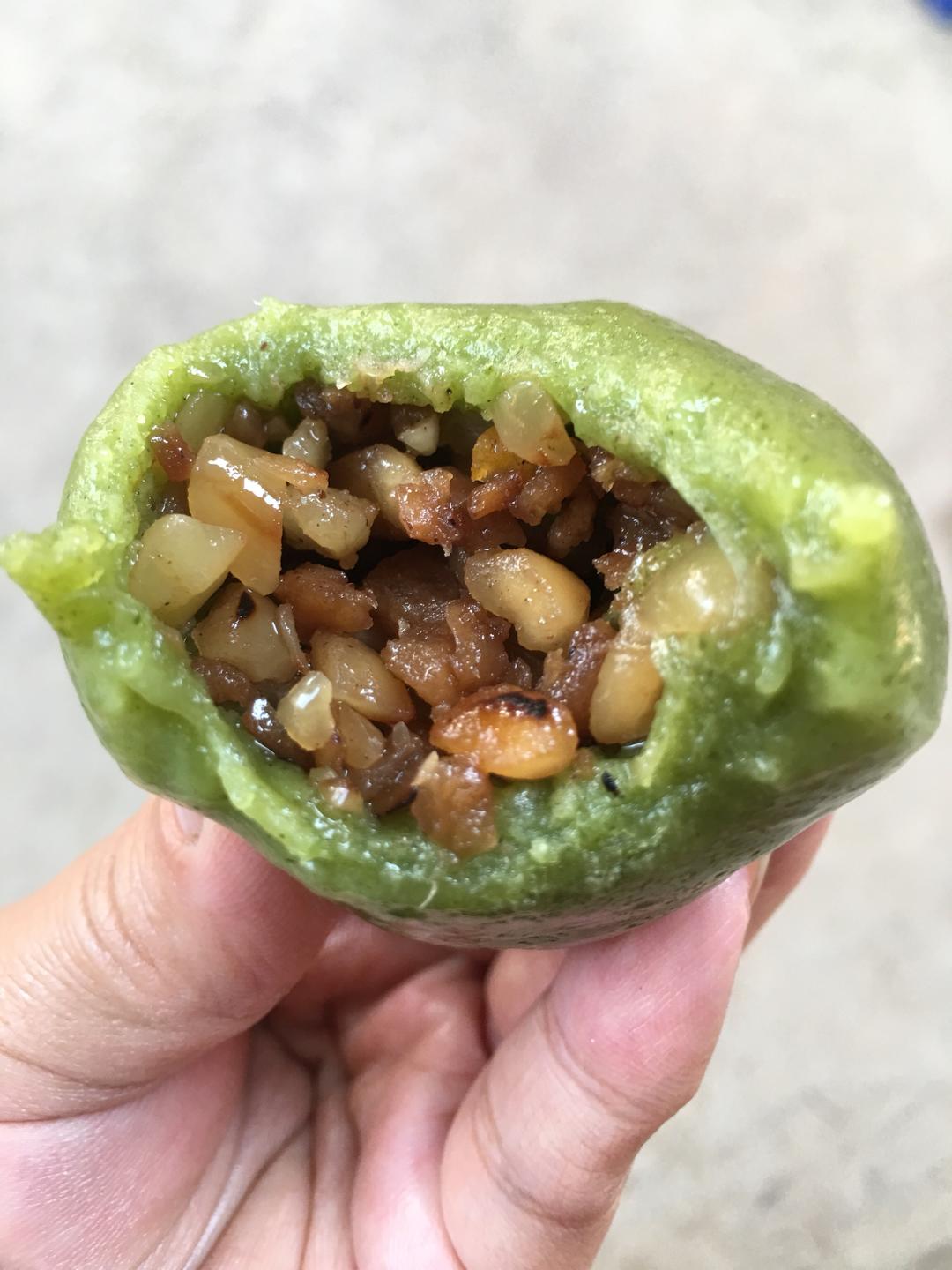 艾草青团的做法