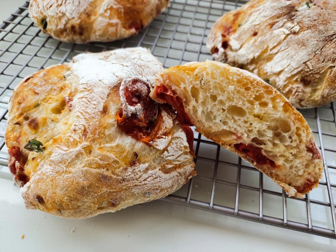 【ciabatta】家庭版恰巴塔，软乎乎的拖鞋面包