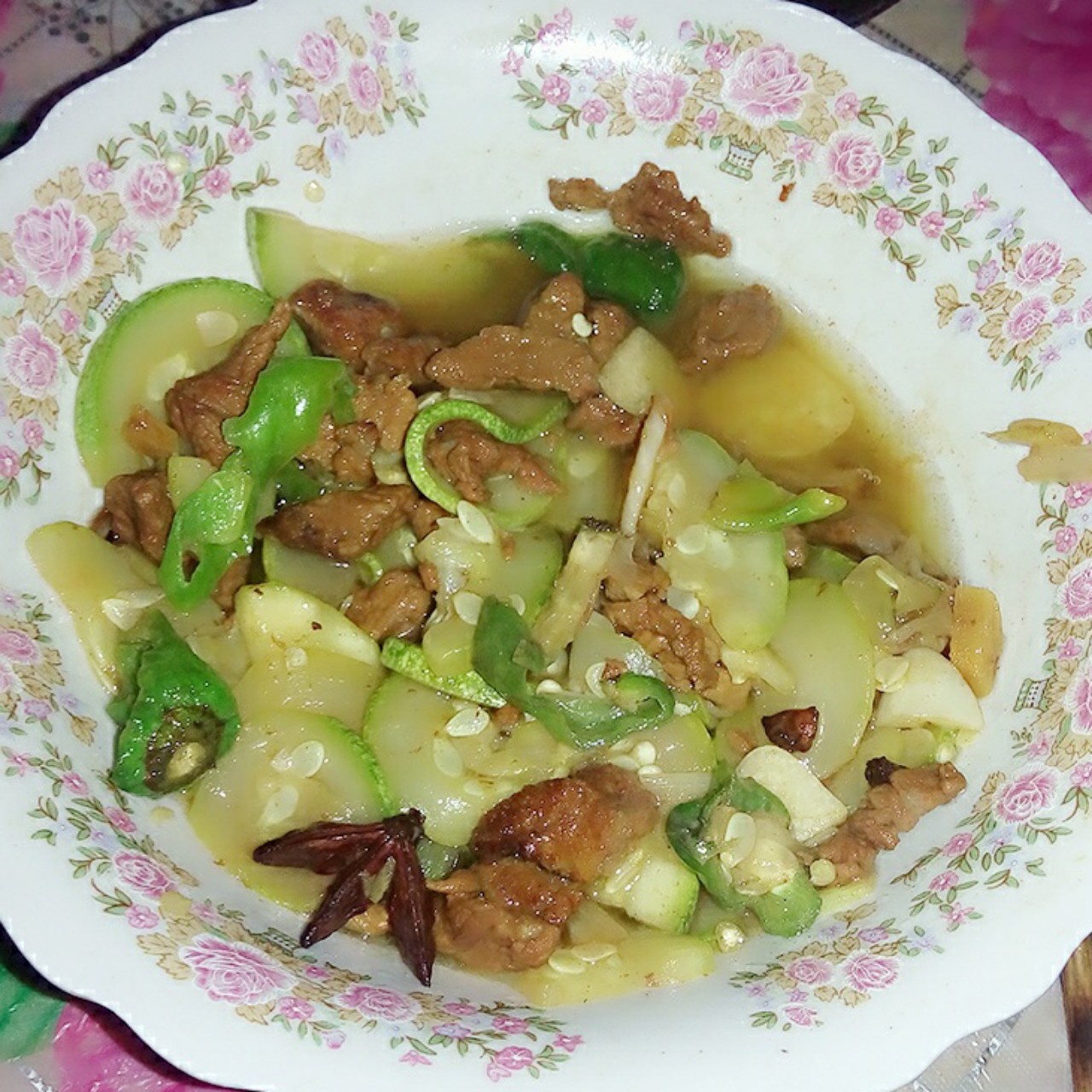 西葫芦炒肉