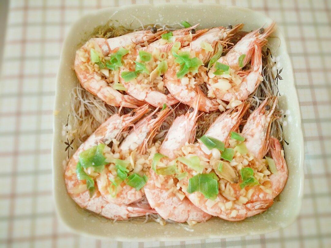 虾最美味的吃法必须是这个——蒜蓉蒸虾（多动图，孔瑶的食谱）