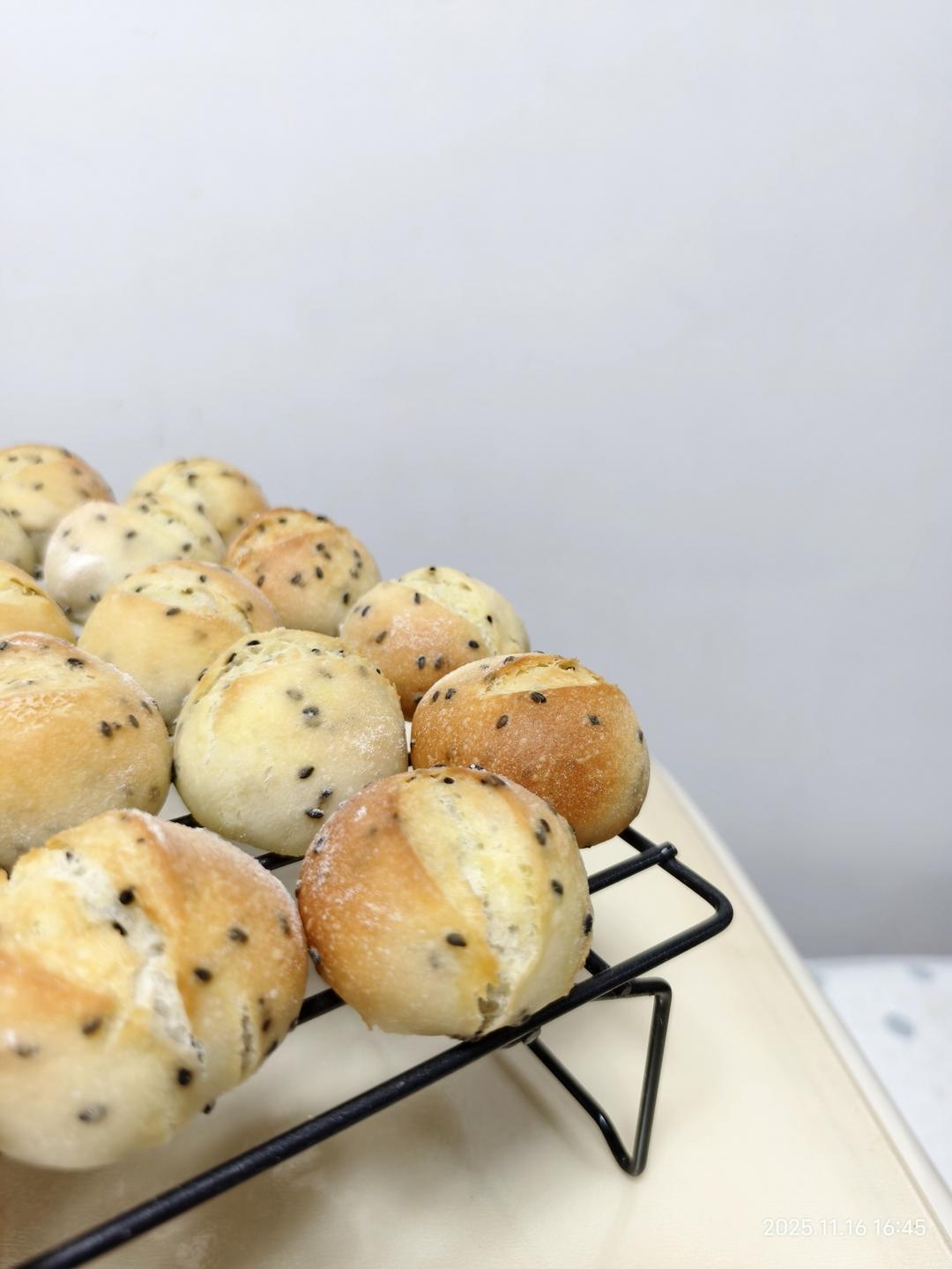 黑芝麻法国球｜手揉版