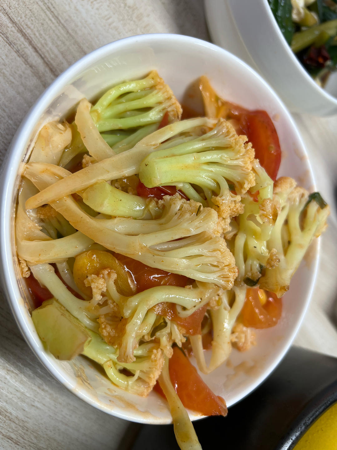 西红柿炒菜花