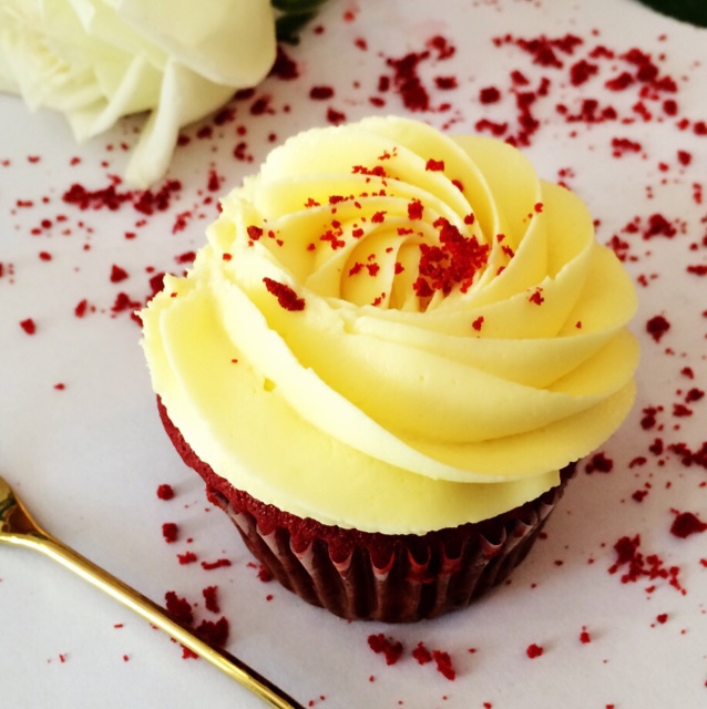 传统红丝绒杯子蛋糕（极软无泡打粉）Red velvet cupcake