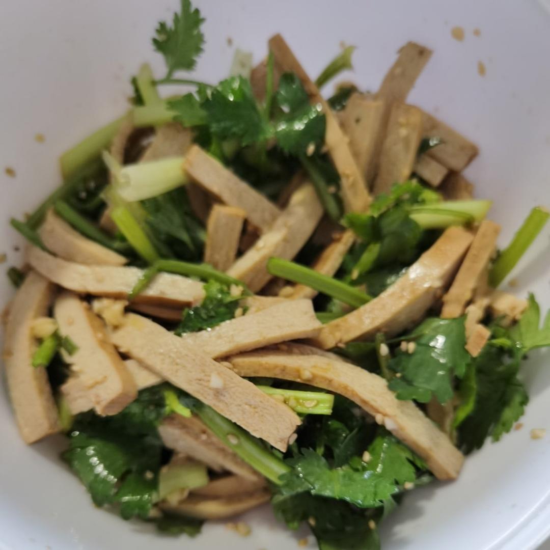 爽口凉菜‼️香菜拌豆干